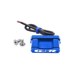 GSR logo For Suzuki GSR 750 600 400 GSR400 GSR600 GSR750 License Plate - blue LED lights