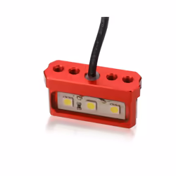 Motorcycle License Plate Mount Bracket Number Registration Holder For - Red LED light