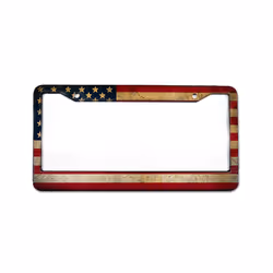 American Specification License Plate Frame License Plate Bracket Aluminum - 11