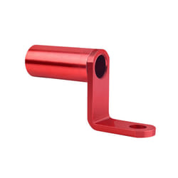 Alloy Motorcycle Mount Rearview Mirror Adapter Phone Bracket For Honda - Red