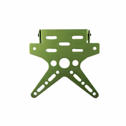 Motorcycle License Holder Mount Bracket Adjusted Registration Number Plate - Red