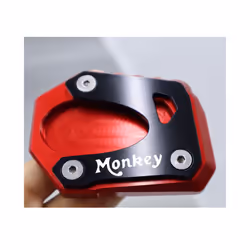 2022 Motorcycle CNC Kickstand Foot Side Stand Extension Pad Support Plate - Red