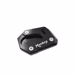2022 Motorcycle CNC Kickstand Foot Side Stand Extension Pad Support Plate - black