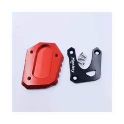 2022 Motorcycle CNC Kickstand Foot Side Stand Extension Pad Support Plate - black