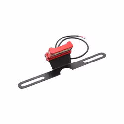 Universal CNC Aluminum Motorcycle Rear License Plate Mount Holder Frame - Red