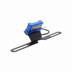 Universal CNC Aluminum Motorcycle Rear License Plate Mount Holder Frame - Blue