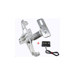 Motorcycle Universal Adjustable Rear Tail Tidy License Plate Holder Bracket - Silver