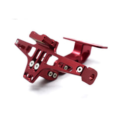 Motorcycle license plate bracket CNC aluminum alloy with LED For KTM 200 - Silver