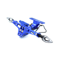 Motorcycle license plate bracket CNC aluminum alloy with LED For KTM 200 - black
