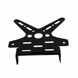 Electroplate Aluminum Alloy Motorcycle Rear License Plate Frame Motorbike - black