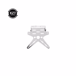 High quality Alloy Universal Motorcycle License Plate Holder Mount Bracket - Silver