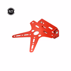 High quality Alloy Universal Motorcycle License Plate Holder Mount Bracket - Silver