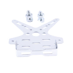 Electroplate Aluminum Alloy Motorcycle Rear License Plate Frame Motorbike - sliver