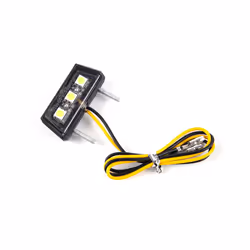 1pc 12V  LED light Waterproof Motorcycle License Light Motorcycle License - white