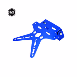 High quality Alloy Universal Motorcycle License Plate Holder Mount Bracket - Blue