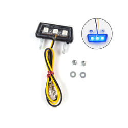 1pc 12V  LED light Waterproof Motorcycle License Light Motorcycle License - blue
