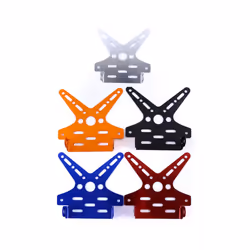 Electroplate Aluminum Alloy Motorcycle Rear License Plate Frame Motorbike - red