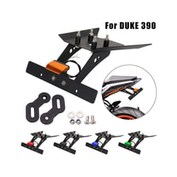 LED Light License Plate Bracket CNC Rear Fender Eliminator For KTM DUKE - Black