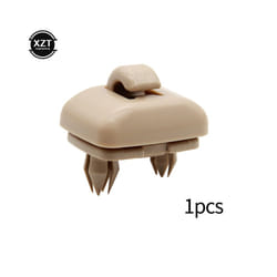Car Sun Visor Retainer Hook Fastener Clip Holder Bracket For Audi A1 A3 - Beige 1pcs