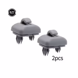 Car Sun Visor Retainer Hook Fastener Clip Holder Bracket For Audi A1 A3 - Gray 2pcs