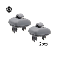 Car Sun Visor Retainer Hook Fastener Clip Holder Bracket For Audi A1 A3 - Gray  2pcs