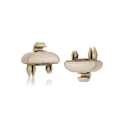 Car Sun Visor Retainer Hook Fastener Clip Holder Bracket For Audi A1 A3 - Beige 2pcs