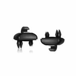 Car Sun Visor Retainer Hook Fastener Clip Holder Bracket For Audi A1 A3 - Black 2pcs