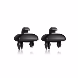 2pcs Black/Grey/Beige Inner Sun Visor Hanger Hook Clip Bracket Fit For - Black