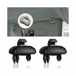 1set Car Sun Visor Clips Bracket For Audi A1 A3 A4 A5 Q3 Q5 A7 B6 B7 B8 - grey