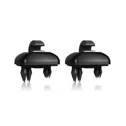 1set Car Sun Visor Clips Bracket For Audi A1 A3 A4 A5 Q3 Q5 A7 B6 B7 B8 - Black