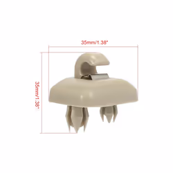 1set Car Sun Visor Clips Bracket For Audi A1 A3 A4 A5 Q3 Q5 A7 B6 B7 B8 - Beige