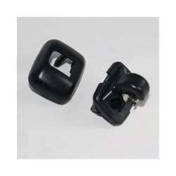 Car Sun Visor Retainer Hook Buckle Black Gray Beige Fastener Clip Holder - black