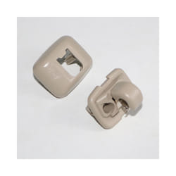 Car Sun Visor Retainer Hook Buckle Black Gray Beige Fastener Clip Holder - Beige
