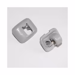 Car Sun Visor Retainer Hook Buckle Black Gray Beige Fastener Clip Holder - grey