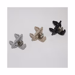 Car Sun Visor Retainer Hook Buckle Black Gray Beige Fastener Clip Holder - grey