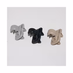 Car Sun Visor Retainer Hook Buckle Black Gray Beige Fastener Clip Holder - grey