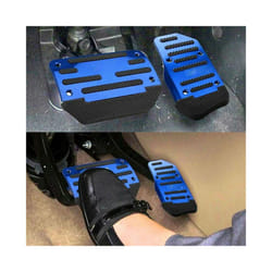 1set Universal Aluminum Automatic Transmission Car Pedal Cover Non-slip - A
