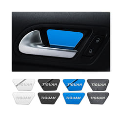 4pcs/lot Car Door Bowl Handle Cover Trim Interior Stickers Case For Vw - for Tiguan carbon