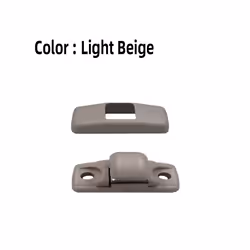 New Sun Visor Hook Clip Bracket Hanger For Vw Skoda Octavia Mk1 A4 Mk2 - Light Beige-1 set