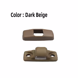 New Sun Visor Hook Clip Bracket Hanger For Vw Skoda Octavia Mk1 A4 Mk2 - Dark Beige-1 set
