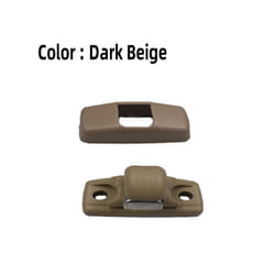 New Sun Visor Hook Clip Bracket Hanger For Vw Skoda Octavia Mk1 A4 Mk2 - Dark Beige-1 set