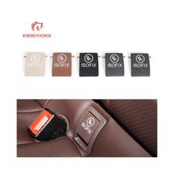 For Mercedes W253 W205 Car Isofix Switch Trim Cover Rear Child Seat Buckle - Red Brown