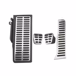 Zeratul Stainless Steel Car Pedals For Volkswagen Vw Cc Passat B6 B7 R36 - MT With Rest Pedal