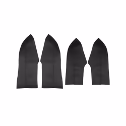 4pcs Car Styling Door Armrest Panel Microfiber Leather Cover Trim For - 4XDoor Armrest Black