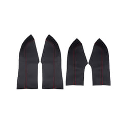 4pcs Car Styling Door Armrest Panel Microfiber Leather Cover Trim For - 4XDoorArmrestBlack-r