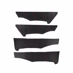 4pcs Car Styling Door Armrest Panel Microfiber Leather Cover Trim For - 4XDoor Panel Black-r