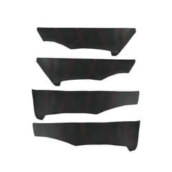 4pcs Car Styling Door Armrest Panel Microfiber Leather Cover Trim For - 4XDoor Panel Black-r
