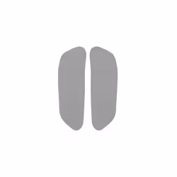 Car Microfiber Leather Interior 2pcs Front Door Panel Cover Sticker Trim - Gray