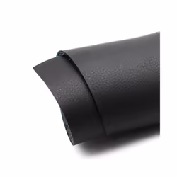Car Microfiber Leather Interior 2pcs Front Door Panel Cover Sticker Trim - Black