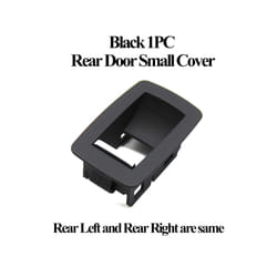 Black Beige Carbon Lhd Rhd Car Interior Door Window Switch Panel Cover - Rear Black 1pc